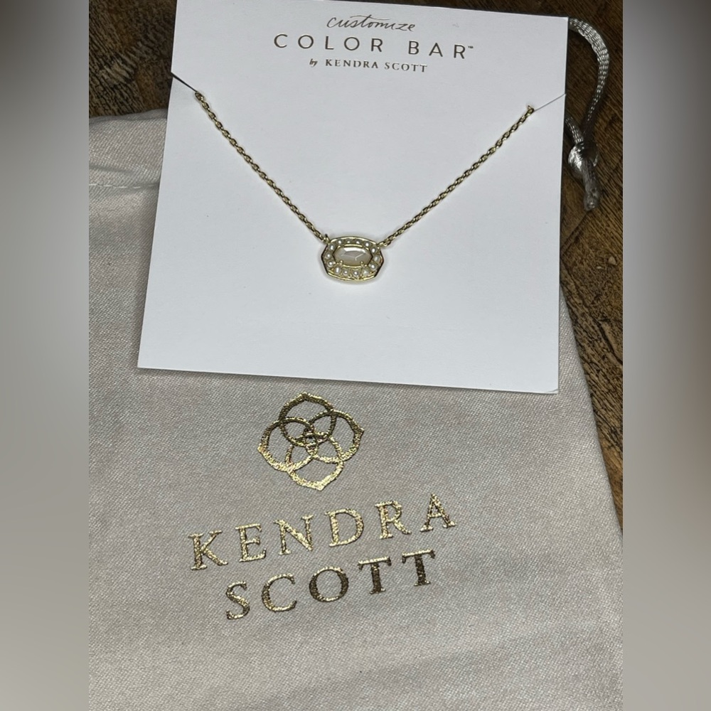 NWT- Kendra Scott Beaded Pearl Elisa Necklace